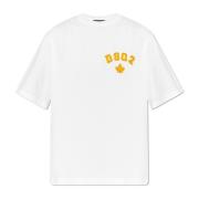 Dsquared2 T-shirt med logotyp White, Herr