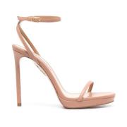 Aquazzura Nude Platåsandaletter 115mm Klack Pink, Dam