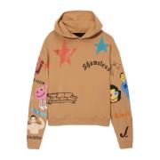 Cactus Plant Flea Market Tattoo Hooded Pullover Sweatshirt Sand Beige,...