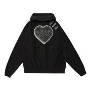 Kaws Begränsad upplaga Pizza Hoodie Svart Black, Herr