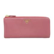 Prada Vintage Pre-owned Laeder plnbcker Pink, Dam