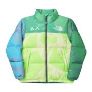 Kaws Begränsad upplaga Nuptse Jacket Grön/Blå Multicolor, Herr