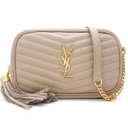 Yves Saint Laurent Vintage Pre-owned Laeder axelremsvskor Beige, Dam