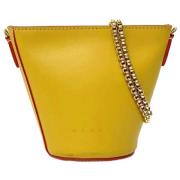 Marni Pre-owned Pre-owned Tyg axelremsvskor Yellow, Dam