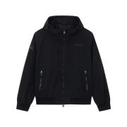 Duvetica Svart Windbreaker Huva Jacka Black, Herr