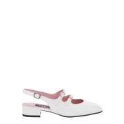 Carel Vit Patentklack Sandal White, Dam