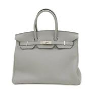 Hermès Vintage Pre-owned Laeder handvskor Gray, Dam