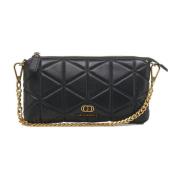 La Carrie Svart läderclutch Lea Black, Dam