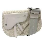 Dior Vintage Pre-owned Canvas axelremsvskor Gray, Herr