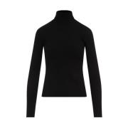 Gabriela Hearst Svart Turtleneck Tröja Aw24 Black, Dam