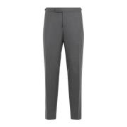 Thom Browne Grå Ull Skinny Byxor Gray, Herr