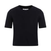 Maison Margiela Blå Ull Crewneck Sweater Blue, Dam