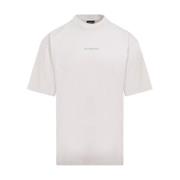 Balenciaga Vit T-shirt med Logoprint White, Herr