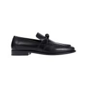 Bottega Veneta Svart Läder Loafer Skor Stilfull Black, Herr