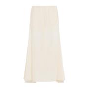 Chloé Silke Vita Byxor Elegant Stilfull Beige, Dam