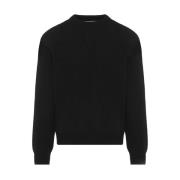 Jil Sander Lyxig Svart Ulltröja Black, Herr