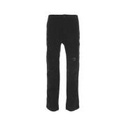 C.p. Company Svarta Utility Corduroy Byxor Aw24 Black, Herr