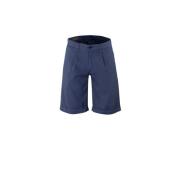 Moorer Lyxiga Sea Island Cotton Shorts Blue, Herr