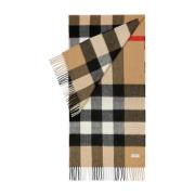 Burberry Vintage Check Mönster Cashmere Halsduk Beige, Dam