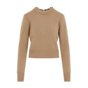 Paco Rabanne Kamel Pullover Tröja Brown, Dam