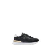 Tommy Hilfiger Svarta Sneakers Stiliga Bekväma Kvinnor Black, Dam