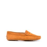 Tod's Läderbruna Penny Slot Slip-On Skor Brown, Dam