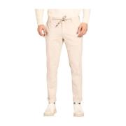 Mason's Stretch Gabardine Chino Jogger Byxor Beige, Herr