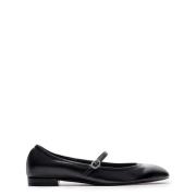 Stuart Weitzman Kristallspänne Ballettflats Black, Dam