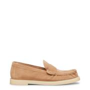 Stuart Weitzman Modern Penny Loafer Beige, Dam