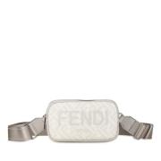 Fendi Vintage Pre-owned Plast crossbodyvskor White, Dam