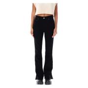 Amiri Svart Kick Flare Denim Jeans Black, Dam