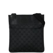 Gucci Vintage Pre-owned Canvas axelremsvskor Black, Dam