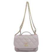 Chanel Vintage Pre-owned Laeder plnbcker Gray, Dam