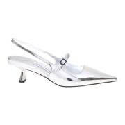 Jimmy Choo Silver Pumps Stiliserade Klackar Gray, Dam