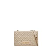 Moschino Ivory Axelväska för Kvinnor Beige, Dam