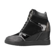 Geox Stiliga Lace-up Stövlar Black, Dam