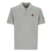 Kenzo Grå Polo Skjorta med Boke Blomma Gray, Herr