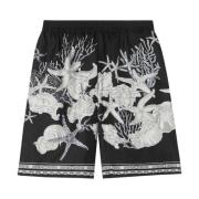 Versace Barocco Sea Print Silkes Shorts Black, Herr