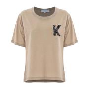 Kocca Kortärmad T-shirt Beige, Dam