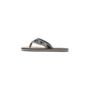 Ralph Lauren Stiliga Flip Flops för Sommaren Black, Dam