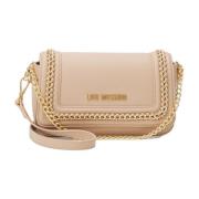 Love Moschino Stilren Dam Skulderväska Beige, Dam