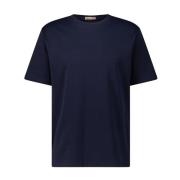 Herno Bomull T-shirt Klassisk Stil Blue, Herr