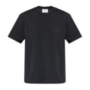 Ami Paris T-shirt med präglat logotyp Black, Herr