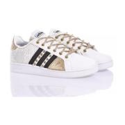 Adidas Handgjorda Vit Champagne Guld Sneakers White, Dam