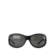 Courrèges Svart Acetat Hybrid Solglasögon Black, Dam