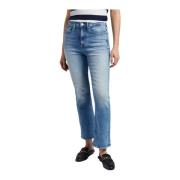 GAS Klassiska Denim Jeans med Fem Fickor Blue, Dam