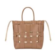 Tosca Blu Handväska - Elegant Läder Tote Väska Brown, Dam