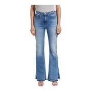 GAS Klassiska Denim Jeans med 5 Fickor Blue, Dam