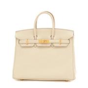 Hermès Vintage Pre-owned Laeder handvskor Beige, Dam