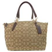 Coach Pre-owned Pre-owned Canvas handvskor Brown, Dam